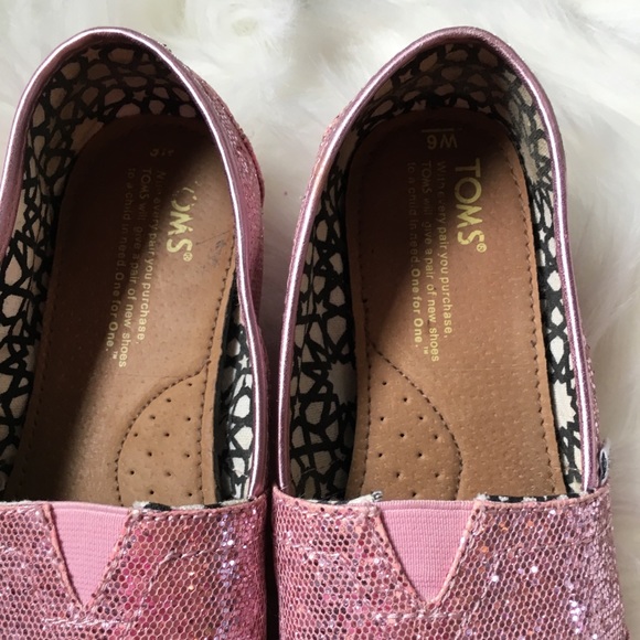 Sparkle Pink Toms - Picture 2 of 6